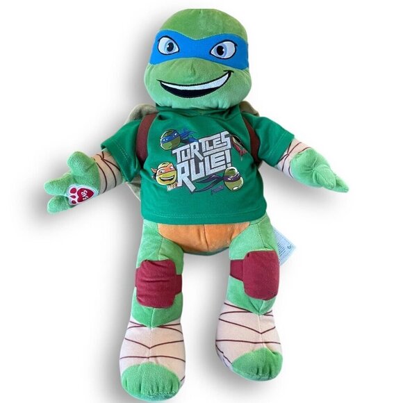 Teenage Mutant Ninja Turtles Leonardo Build A Bear Plush 18" TMNT Nickelodeon - Picture 1 of 8